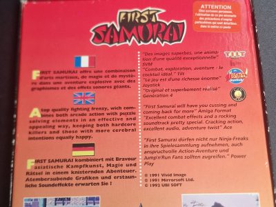 Jeu Amiga First samurai