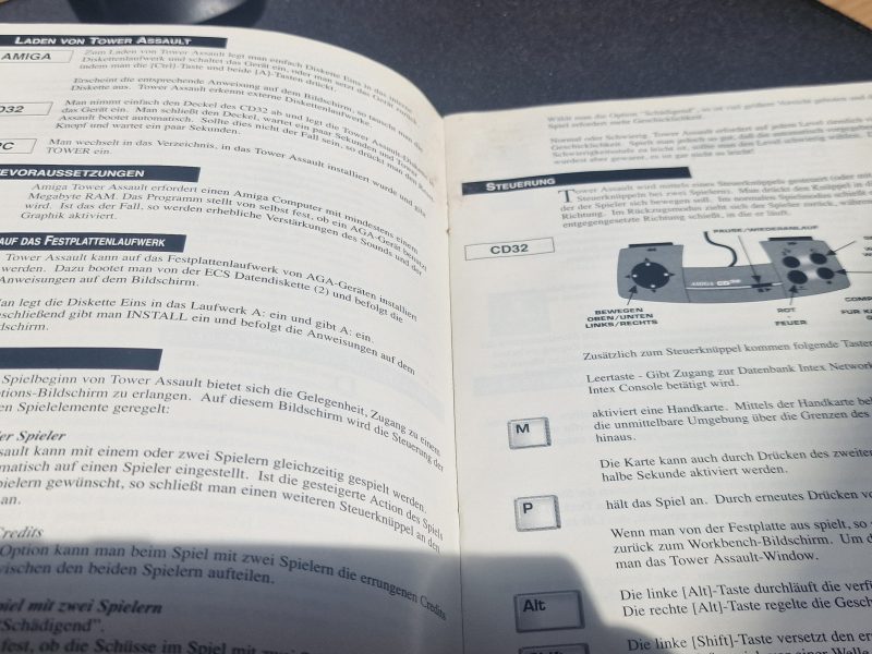 AMIGA CD32 notice de jeu