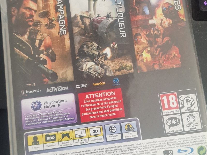 Jeu PS3 black OPS 2